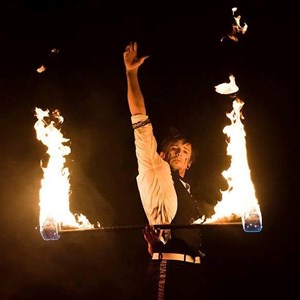 jason and fire staff